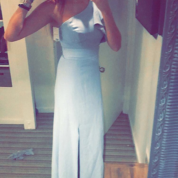 Pale blue bridesmaid gown - Picture 6 of 10